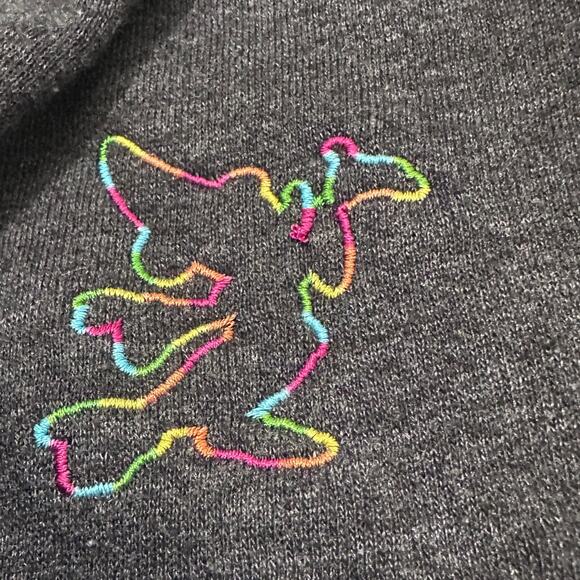 RARE Walt Disney Imagineering WDI Sorcerer Mickey Rainbow Logo Hoodie MOG Large - Picture 2 of 9